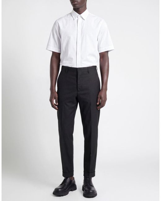DSquared² Black Pants Virgin Wool, Elastane for men