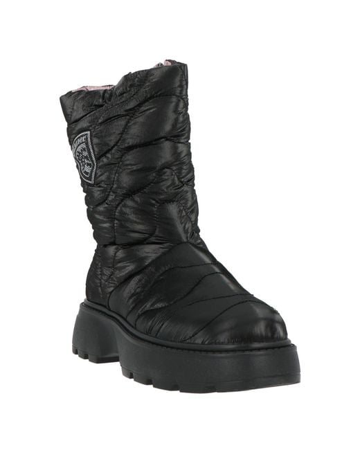 Blauer Black Stiefelette