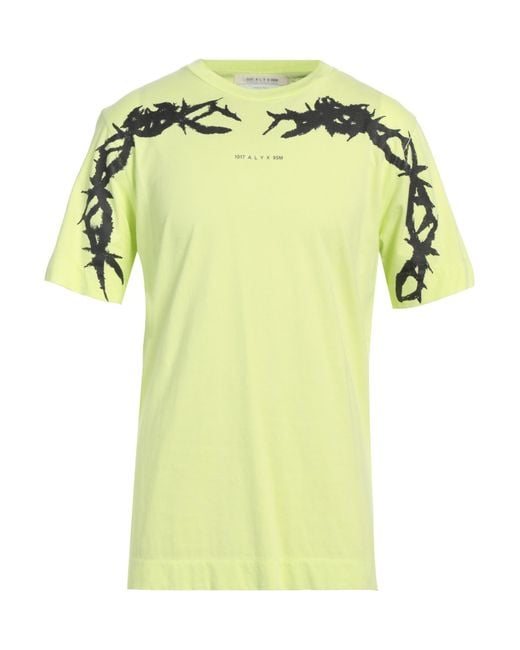 Tシャツ・カットソー ALYX Logo Printing Man to Man Yellow AAUSW0183FA01YLW0041 AA 1017 ALYX 9SM logo-print crew-neck T-shirt | Black | FARFETCH PL