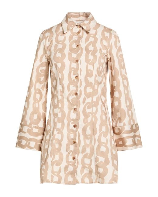 Liviana Conti Natural Mini Dress