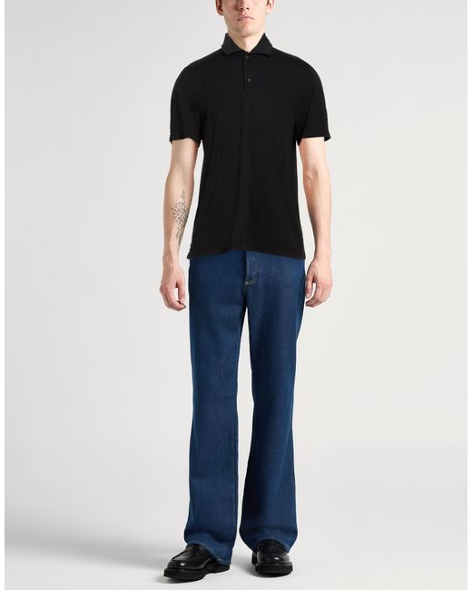 Polo Aspesi de hombre de color Black