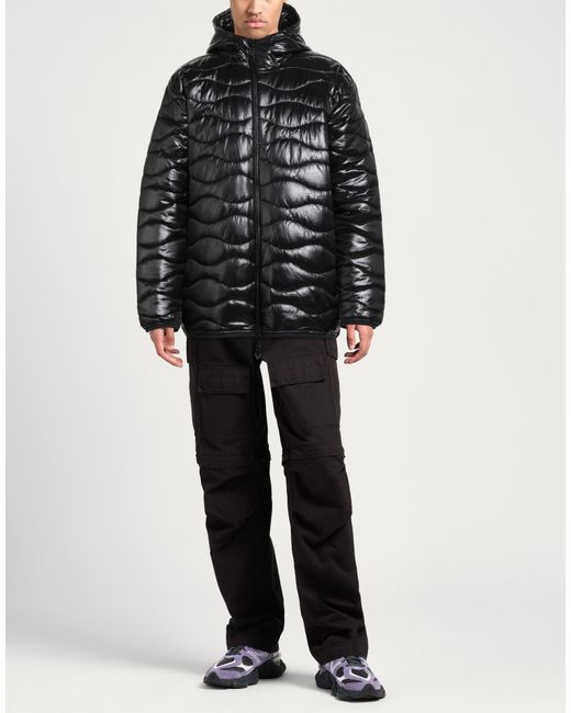 EA7 Black Puffers for men