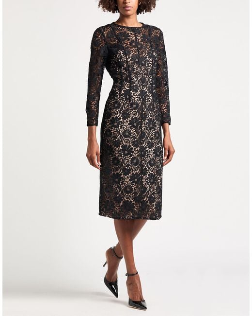 Elena Miro Black Midi Dress