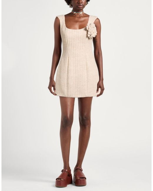GIUSEPPE DI MORABITO Natural Mini Dress
