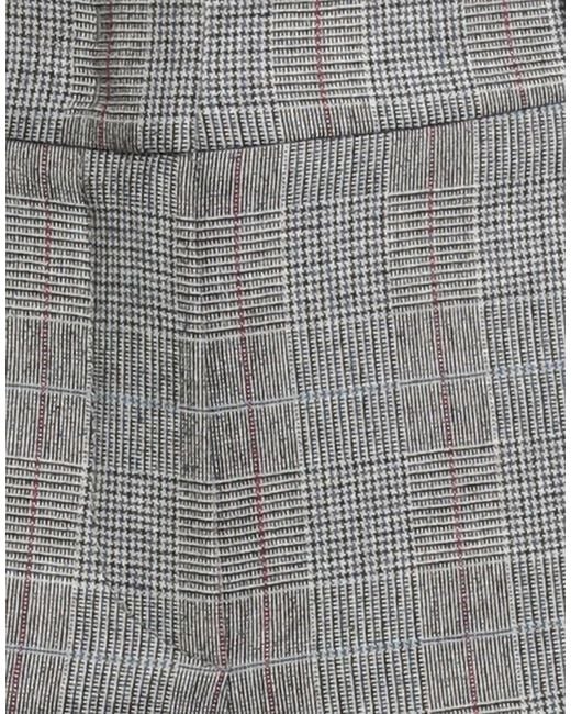 Peserico Gray Pants Virgin Wool, Polyester, Viscose, Polyamide, Elastane