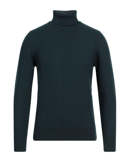 Lardini Blue Turtleneck Wool for men