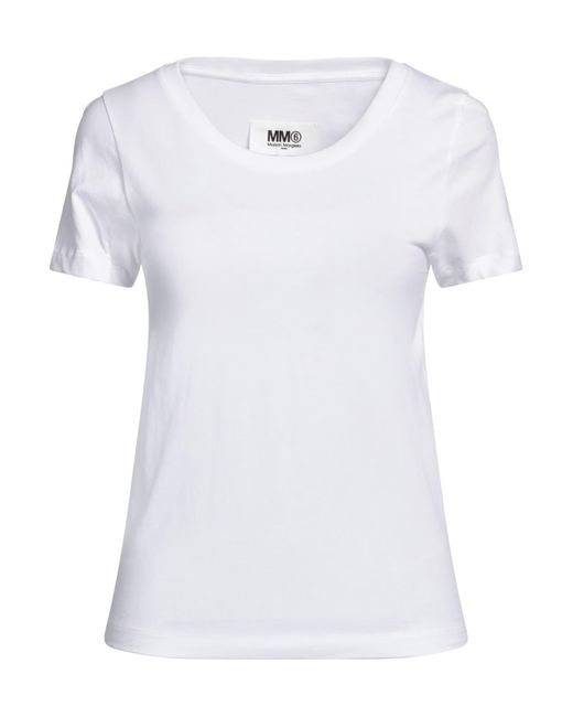 MM6 by Maison Martin Margiela White T-shirts