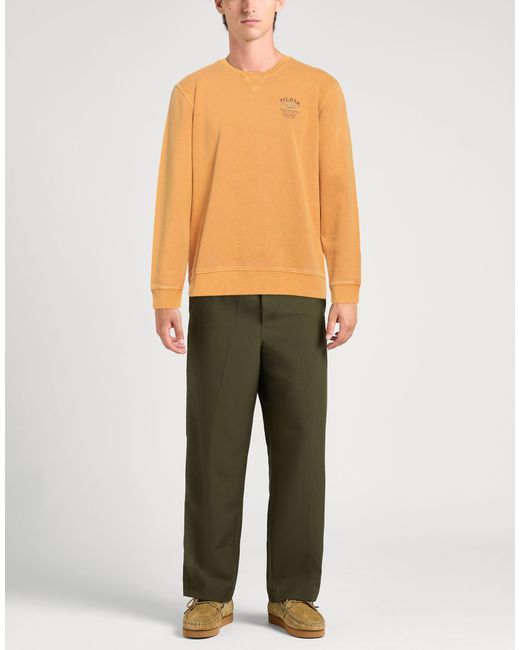 Aeronautica Militare Orange Sweatshirt Cotton for men