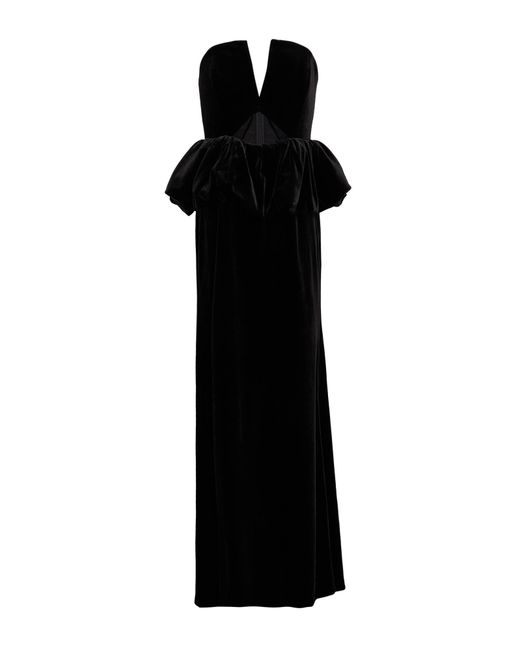Self-Portrait Black Maxi-Kleid