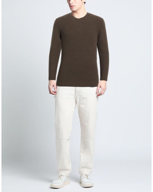 Brooksfield Brown Sweater for men