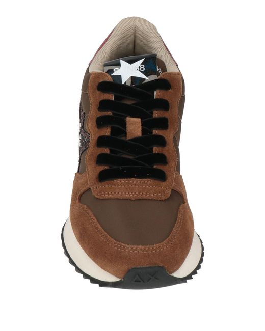 Sun 68 Brown Trainers