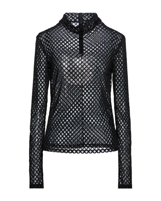 Patrizia Pepe Black Top Polyester, Polyamide, Elastane
