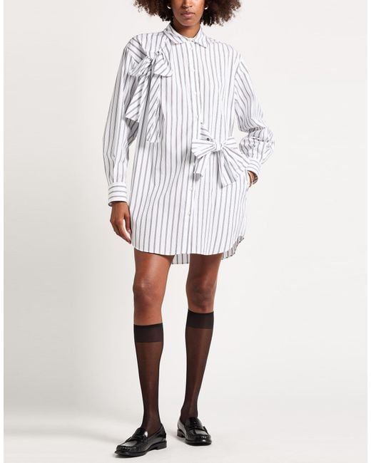 MSGM White Mini Dress Cotton