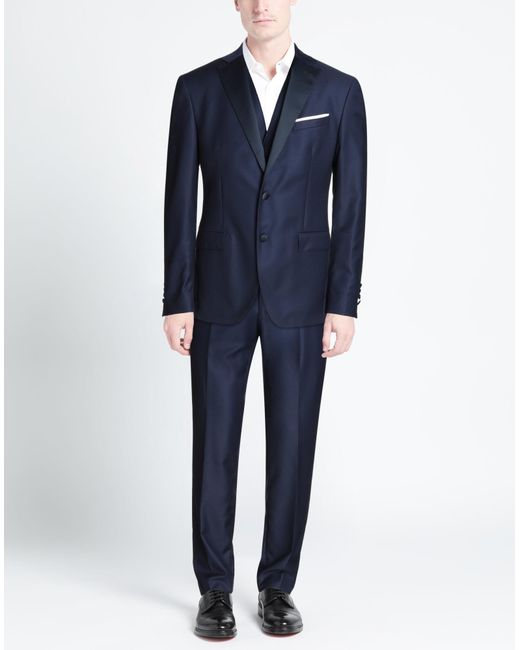 Paoloni Suit in Blue for Men | Lyst