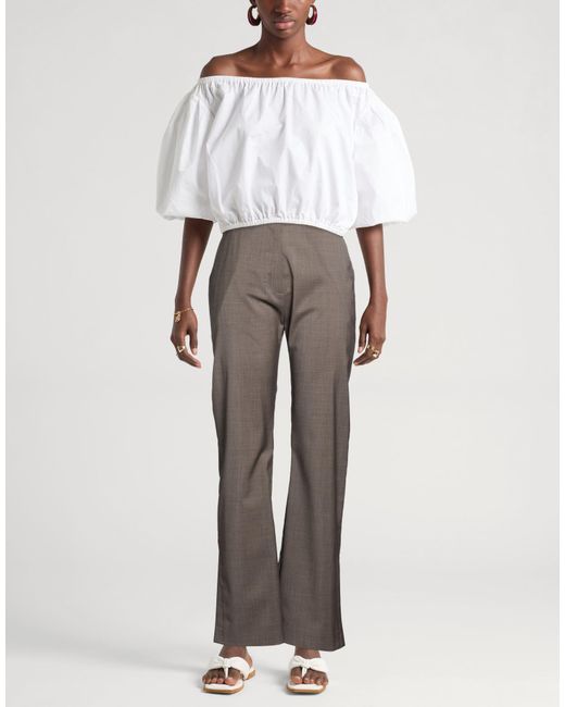 Studio Nicholson Gray Pants Virgin Wool