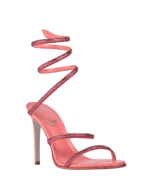 Rene Caovilla Pink Sandals
