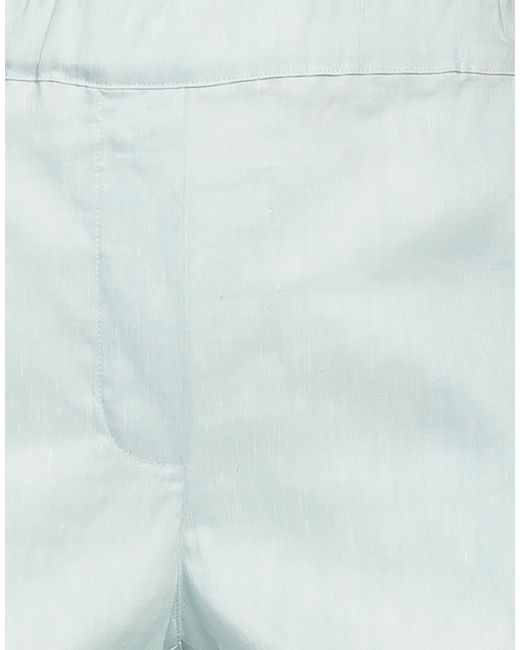 D.exterior White Pants Linen, Elastane