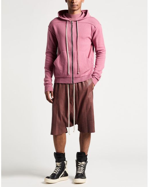 Rick Owens Pink Cardigan Cashmere, Wool for men