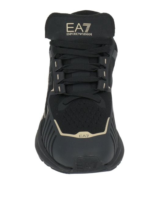 EA7 Black Sneakers Polyester for men