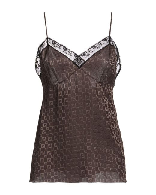 Fendi Brown Top