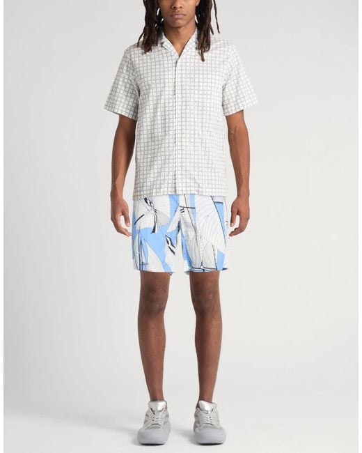 MSGM Blue Shorts & Bermuda Shorts Cotton for men