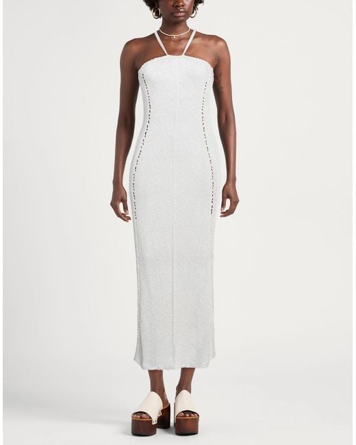 Forte_forte White Midi Dress