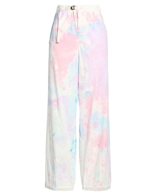 White Sand White Pants Cotton, Elastane