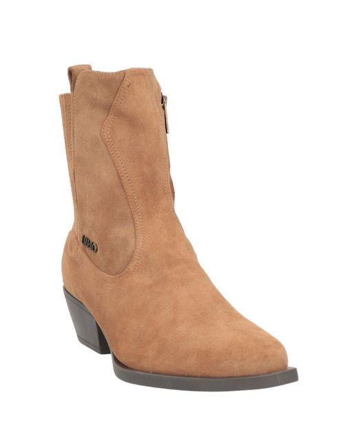 Liu Jo Brown Camel Ankle Boots Leather