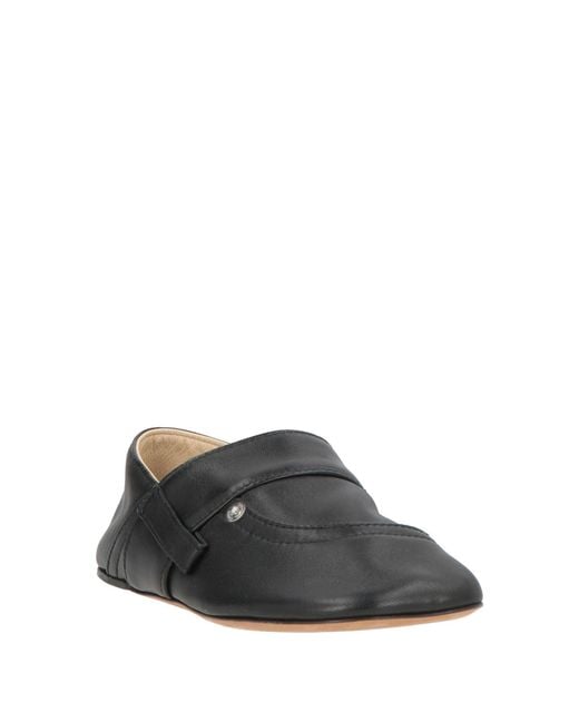 Loewe Black Ballet Flats Leather