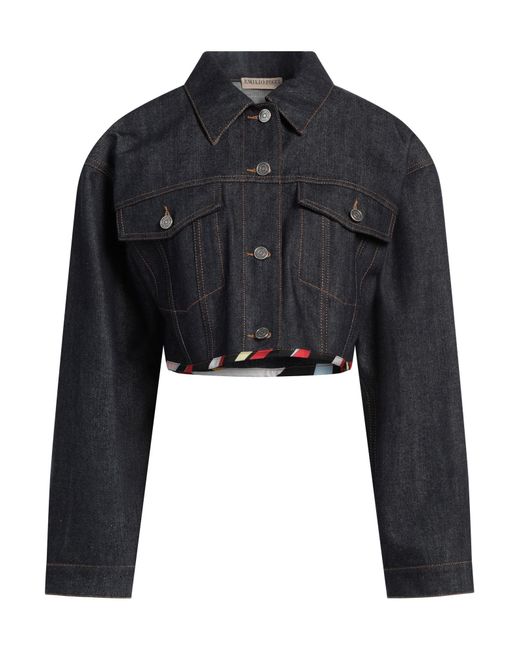 Emilio Pucci Black Jeansjacke/-mantel