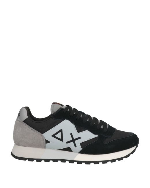 Sun 68 Black Trainers for men