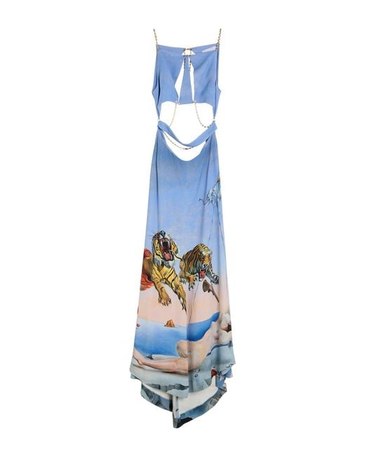 Rabanne Blue X Salvador Dalí Light Maxi Dress Viscose
