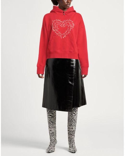 Zadig & Voltaire Red Sweatshirt Organic Cotton