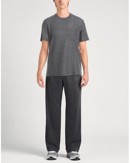 Emporio Armani Gray Sweater Wool, Silk, Cashmere for men