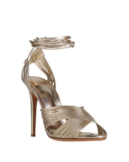 Alexandre Birman Metallic Sandals Leather