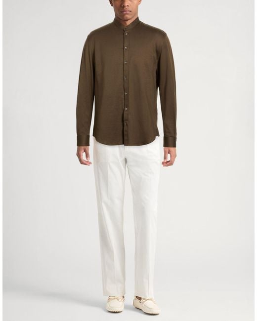 Emporio Armani Brown Shirts for men