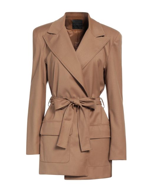 ACTUALEE Brown Overcoat & Trench Coat