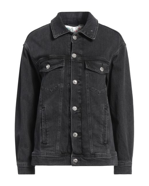 Replay Black Denim Outerwear
