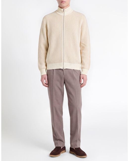Lardini Natural Cardigan Virgin Wool, Cashmere for men