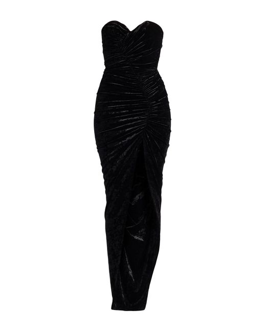 Alexandre Vauthier Black Maxi Dress Polyester, Elastane