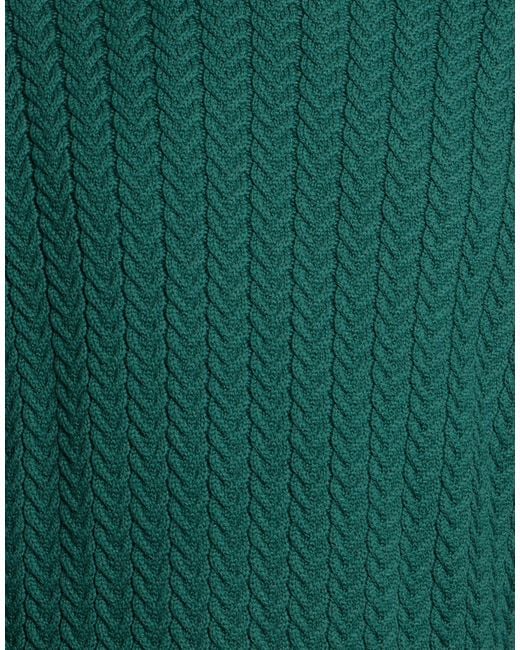 Incotex Green Turtleneck Virgin Wool for men