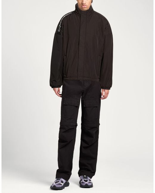 EA7 Black Jackets for men