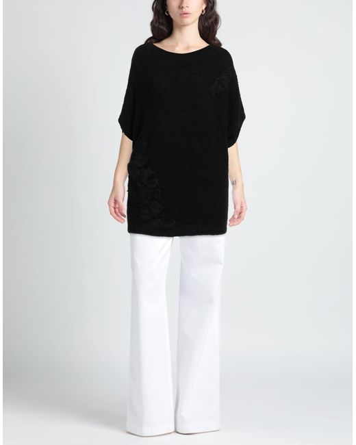 PHO® Firenze Black Sweater Wool, Polyamide, Acrylic, Elastane