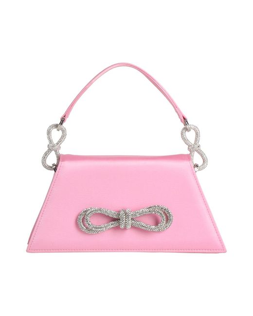 Mach & Mach Pink Handbag Textile Fibers