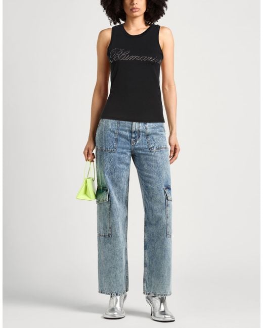 Blumarine Black Tank Tops