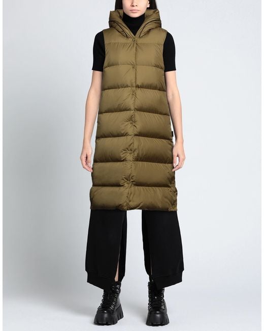 Woolrich Green Military Puffer Polyester