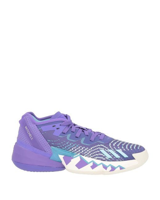 Adidas Purple Sneakers Synthetic Material, Textile Fibers for men