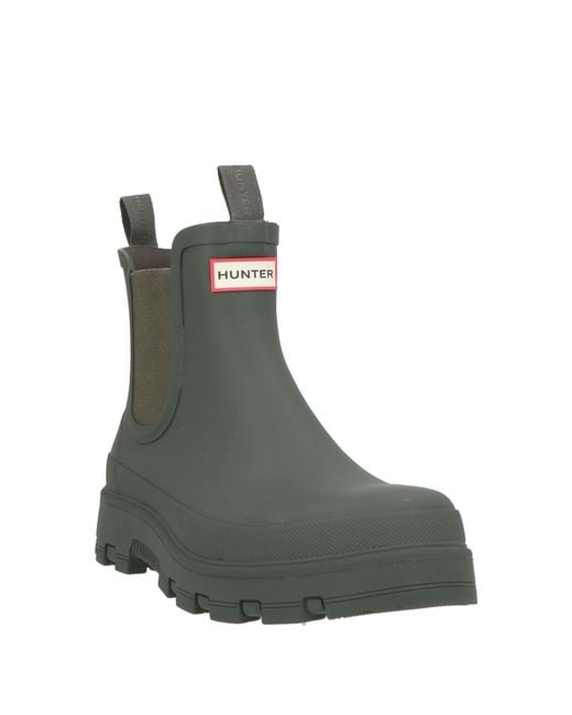 Hunter Green Ankle Boots for men