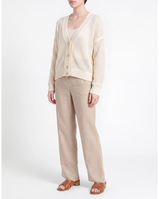 FILIPPO DE LAURENTIIS Natural Cardigan Cotton