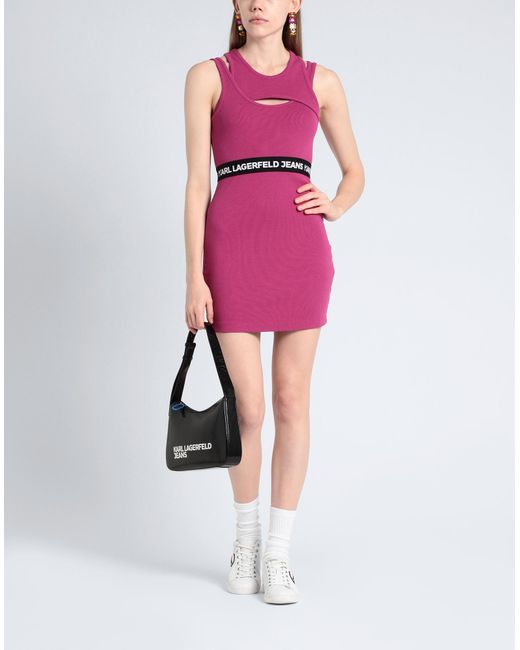 Karl Lagerfeld Purple Mini Dress